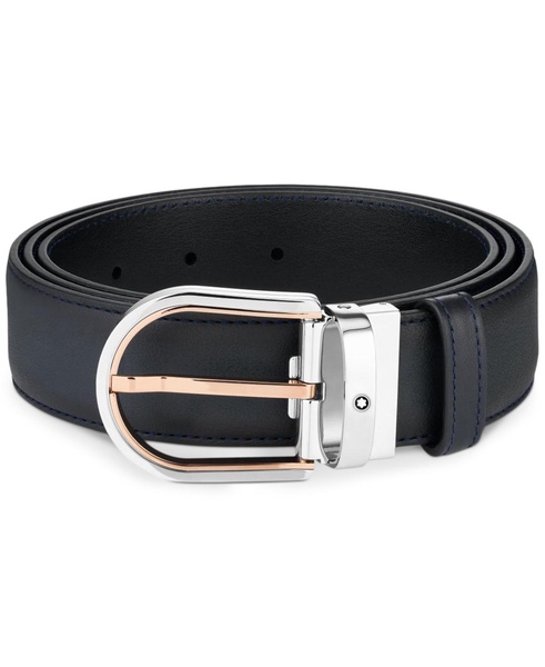 Horseshoe Buckle Leather Belt