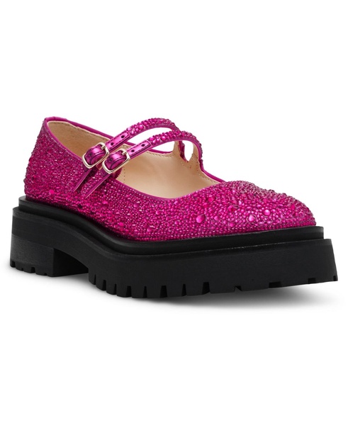 Women's Rico Rhinestone Lug Sole Mary Jane Loafers