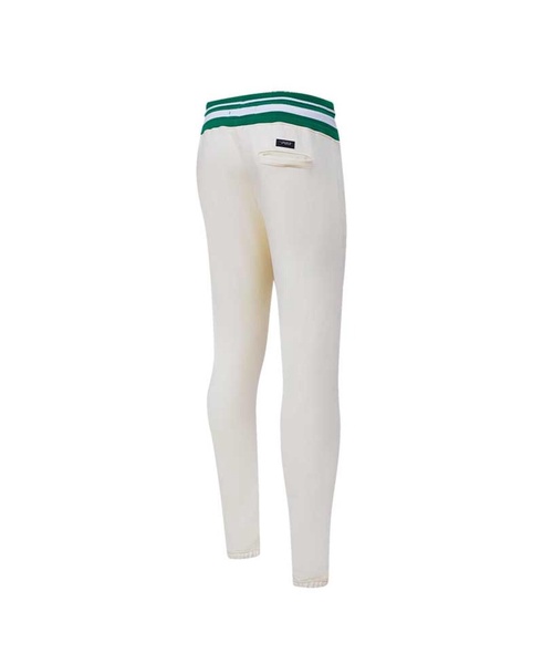 Men's Cream Boston Celtics Retro Classic Fleece Sweatpants