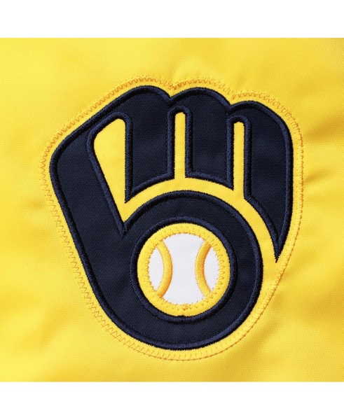 Women's Gold Milwaukee Brewers The Legend Full-Snap Jacket