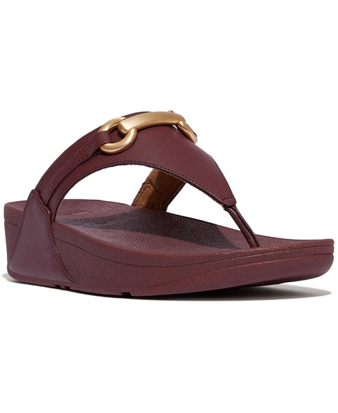 Women's Lulu Chunky Snaffle Leather Toe-Post Sandals