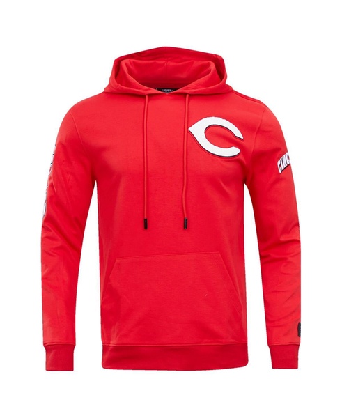 Men's Red Cincinnati Reds Team Logo Pullover Hoodie