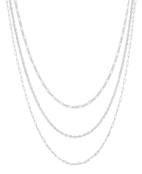 Silver Plated Chain 3Pc. Set