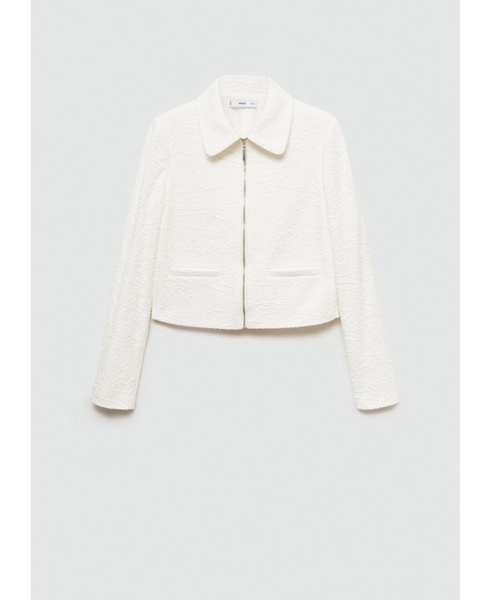 Women's Textured Cotton-Blend Jacket