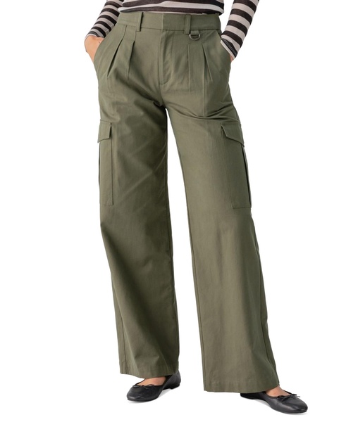 Women's Frankie Wide-Leg Pleated Cargo Pants