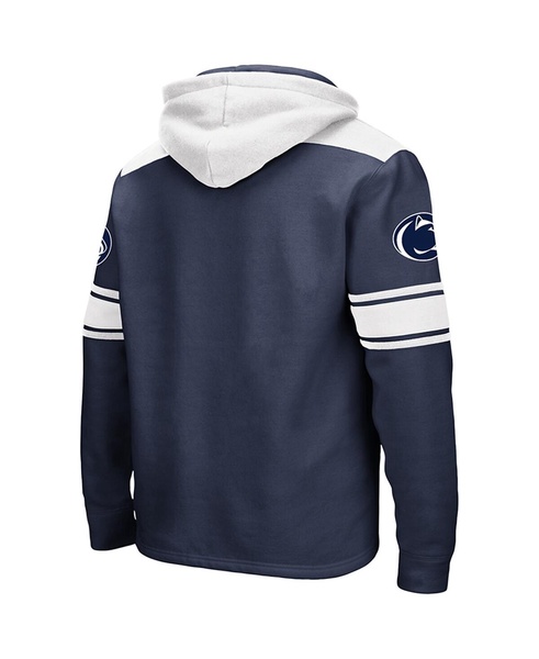 Men's Navy Penn State Nittany Lions Big Tall Hockey Lace-Up Pullover Hoodie