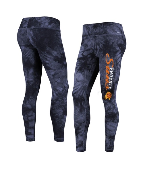 Women's Black Phoenix Suns Burst Tie-Dye Leggings