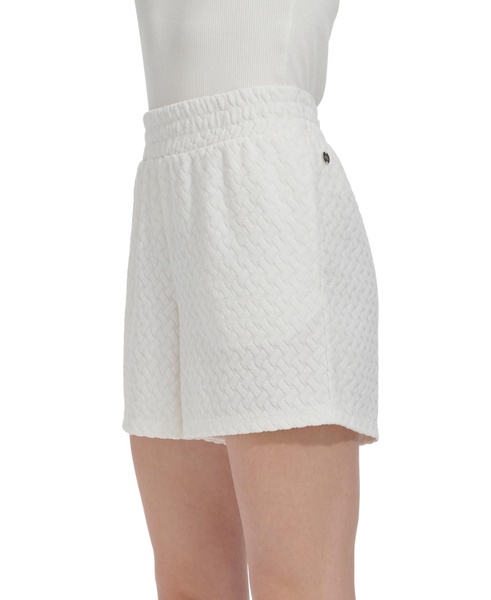 Women's Basket-Weave-Texture Shorts