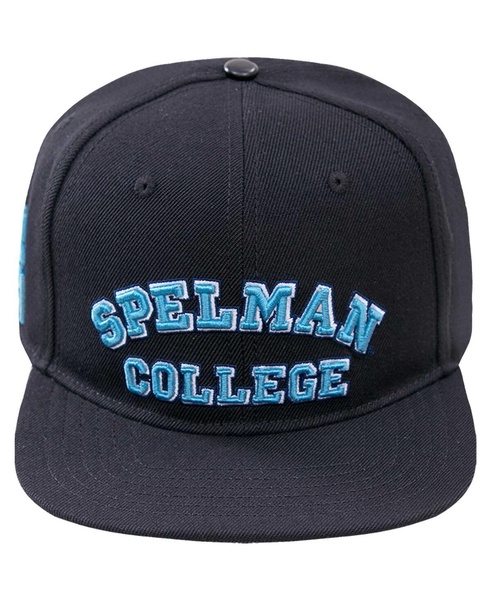 Men's Black Spelman College Jaguars Arch Over Logo Evergreen Snapback Hat