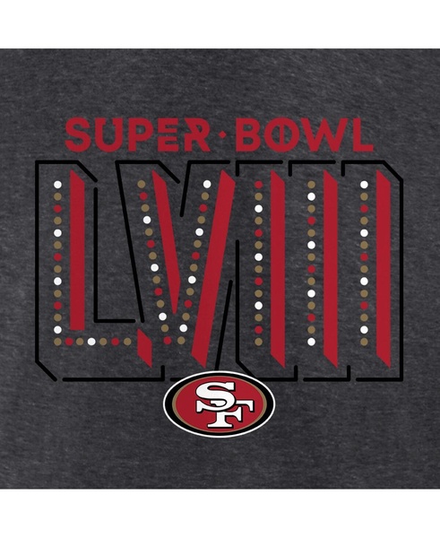 Men's  Heather Charcoal San Francisco 49ers Super Bowl LVIII Big and Tall T-shirt