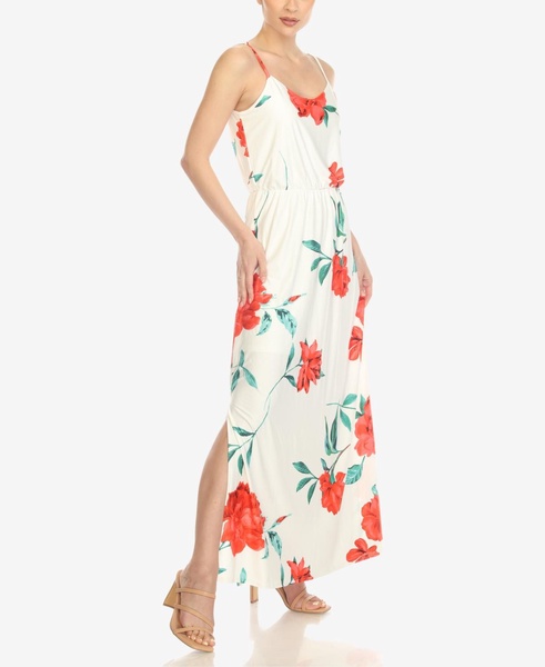 Women's Floral Strap Maxi Dress