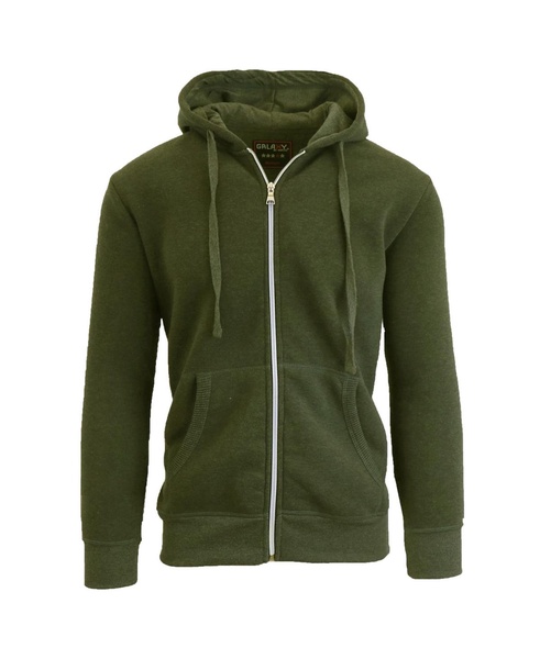 Men's Full Zip Fleece Hooded Sweatshirt