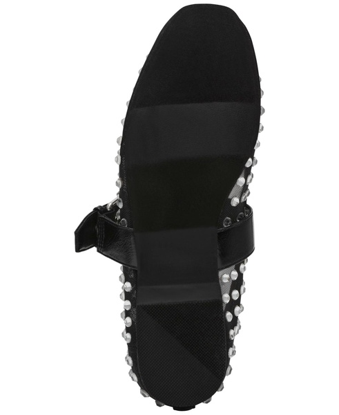 Women's Mellie Buckle Strap Mesh Mary Jane Flats