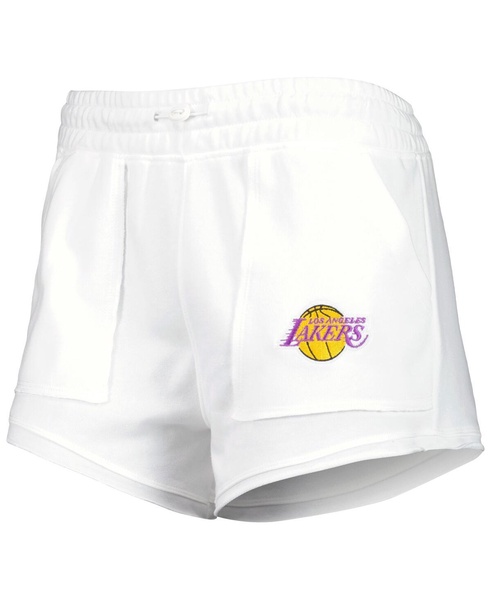 Women's White Los Angeles Lakers Sunray Shorts