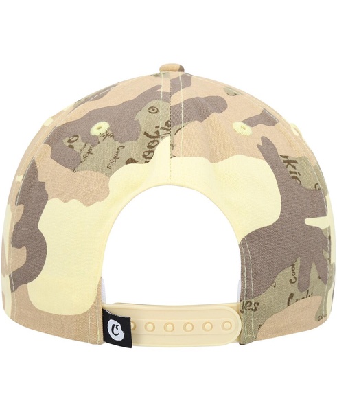 Men's Tan, Camo Across the Board Snapback Hat