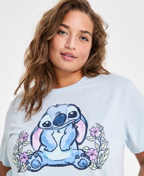 Trendy Plus Size Floral Stitch Graphic T-Shirt