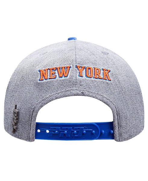 Men's Gray/Blue New York Knicks Classic Logo Two-Tone Snapback Hat