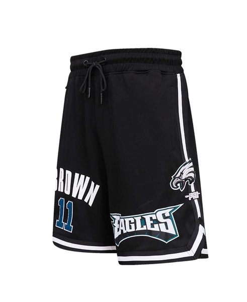 Men's A.J. Brown Black Philadelphia Eagles Player Name and Number Shorts