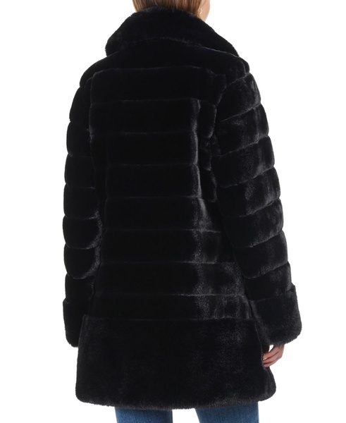 Women's Faux-Fur Notched Collar Coat