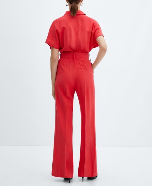 Women's Belt Long Jumpsuit