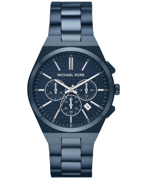 Men's Lennox Chronograph Navy Stainless Steel Watch 40mm