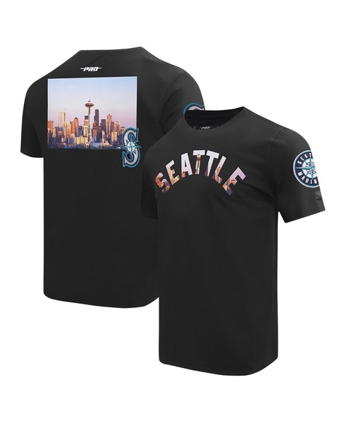 Men's Black Seattle Mariners Cityscape T-Shirt