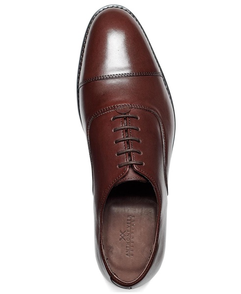 Men's Clinton Cap-Toe Leather Oxfords