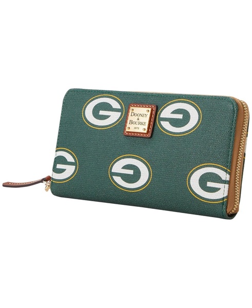 Women's Green Bay Packers Sporty Monogram Large Zip-Around Wristlet