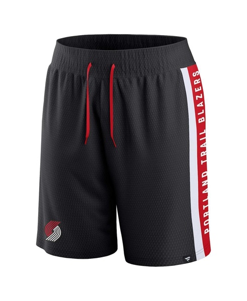 Men's Black Portland Trail Blazers Referee Iconic Mesh Shorts