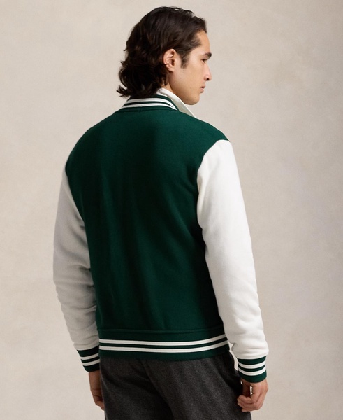 Men's Fleece Letterman Jacket