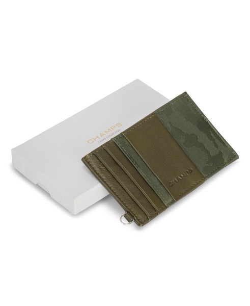 Men's Camo Collection Leather Slim Cardholder