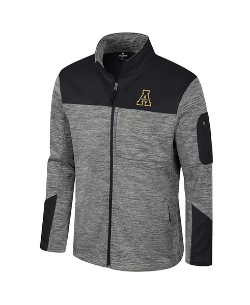 Men's Gray/Black Appalachian State Mountaineers Guard Full-Zip Jacket