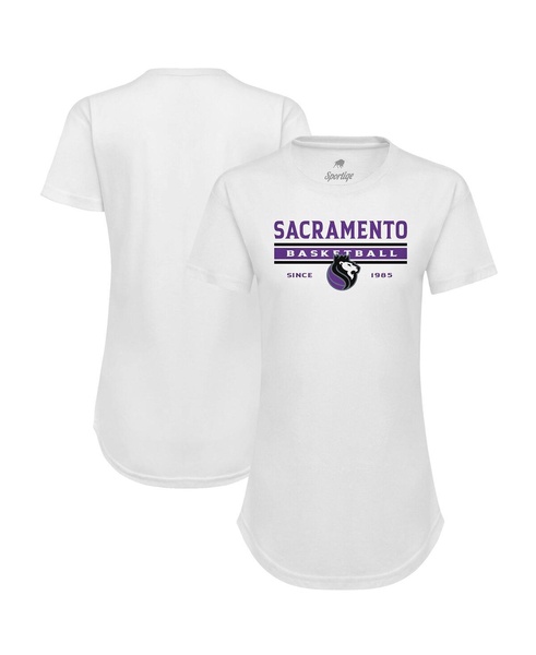 Women's White Sacramento Kings Origins Phoebe Tri-Blend T-shirt