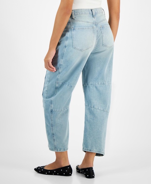 Women’s High-Rise Barrel-Leg Jeans, Created for Macy’s 