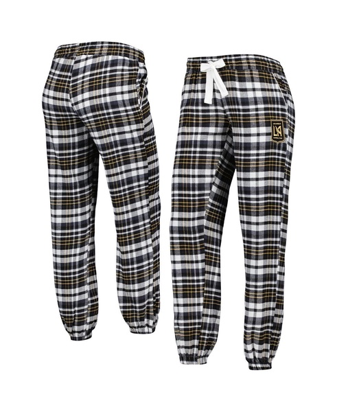 Women's Black LAFC Mainstay Flannel Sleep Pants