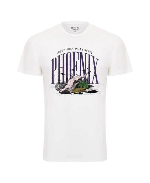 Men's and Women's Cream Phoenix Suns 2023 NBA Playoffs Desert Comfy T-shirt