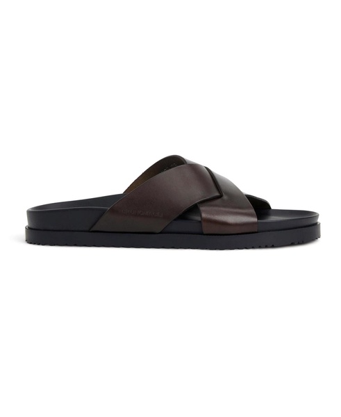 Men's Bologna Leather Crisscross Sandals