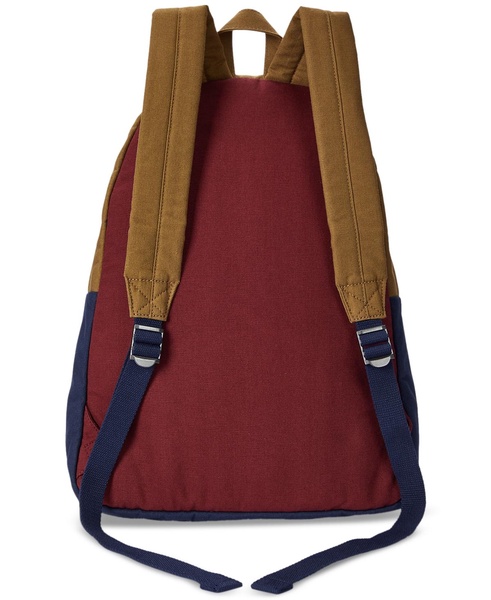 Men's Color-Blocked Canvas Backpack