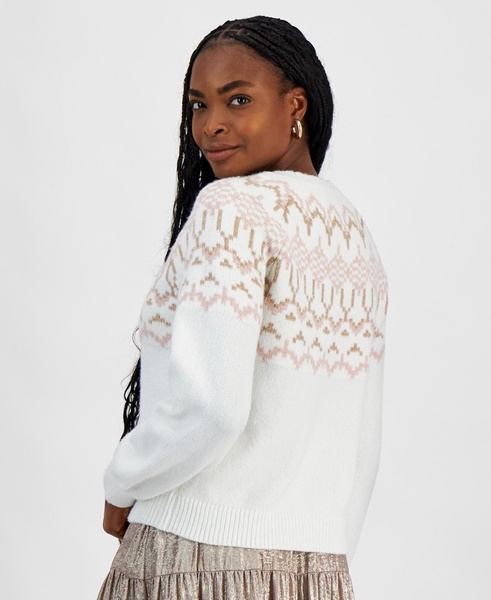 Women's Fair Isle Crewneck Sweater, Exclusively at Macy's