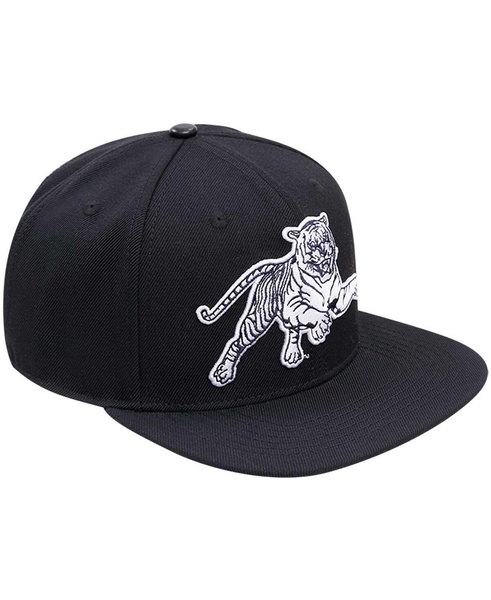 Men's Black Jackson State Tigers Arch Over Logo Evergreen Snapback Hat