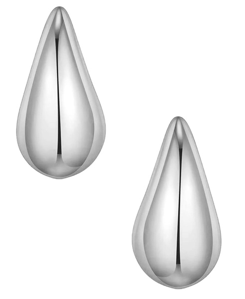 18K Gold Plated or Silver Plated Extra Large Teardrop Stud Earring