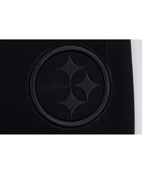 Men's Black Pittsburgh Steelers Neutral Fleece Sweatpants