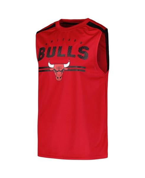 Men's Red Chicago Bulls Birdseye Muscle Tank Top