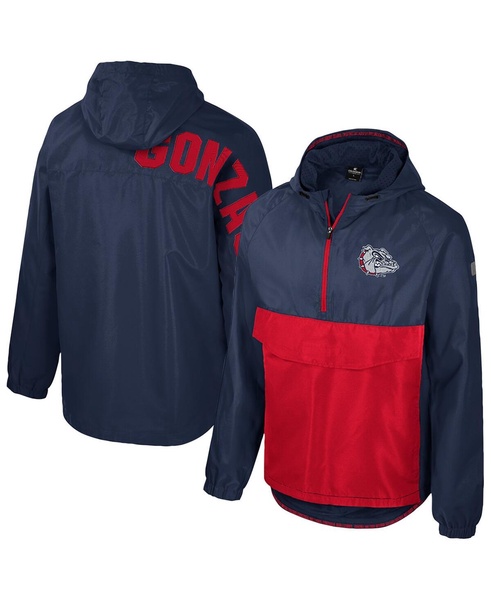 Men's Navy Gonzaga Bulldogs Reloaded Anorak Half-Zip Jacket