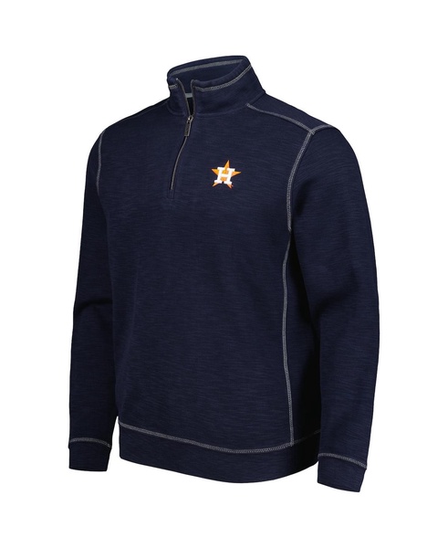 Men's Blue Houston Astros Tobago Bay Tri-Blend Quarter-Zip Sweatshirt