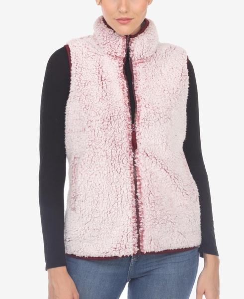 Women's Zip Up Sherpa Vest