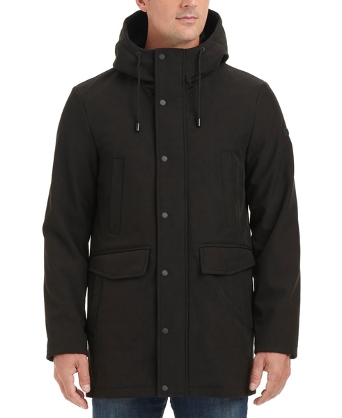 Men's Softshell Rain Coat with a Hood