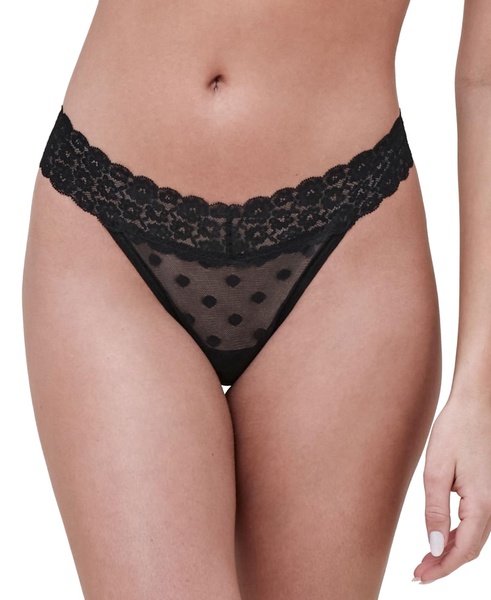 Women's Dare Dot Mesh Lace Thong