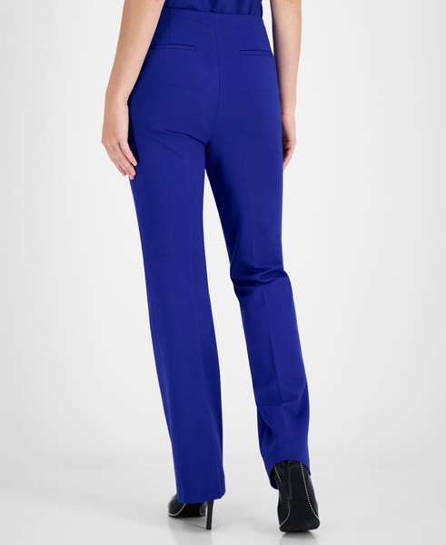 Women's Compressor Fly-Front Flare-Leg Pants, Created for Macy's