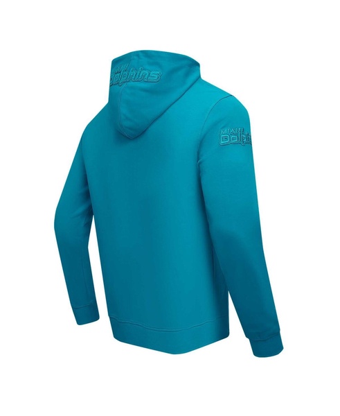 Men's Aqua Miami Dolphins Triple Tonal Full-Zip Hoodie